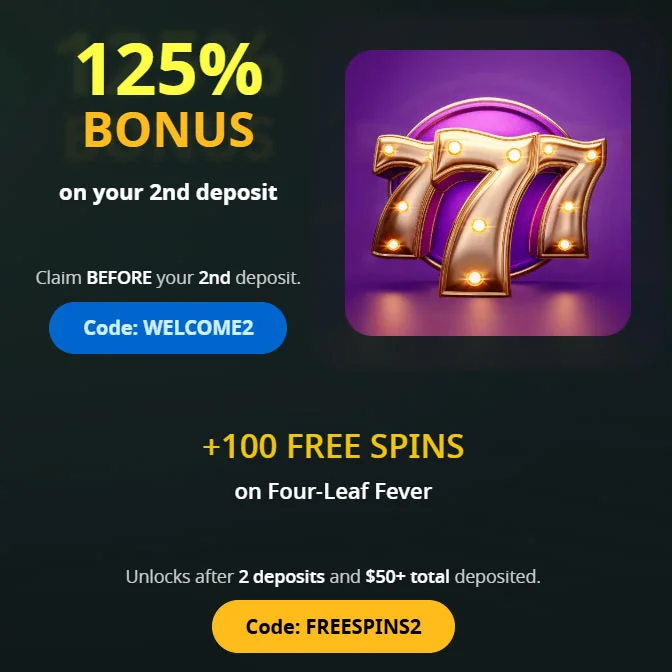 Willkommensbonus 2 Einzahlung Winaday Casino